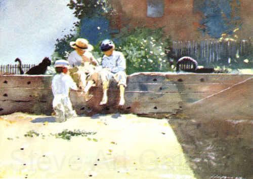 Winslow Homer Boys Kitten